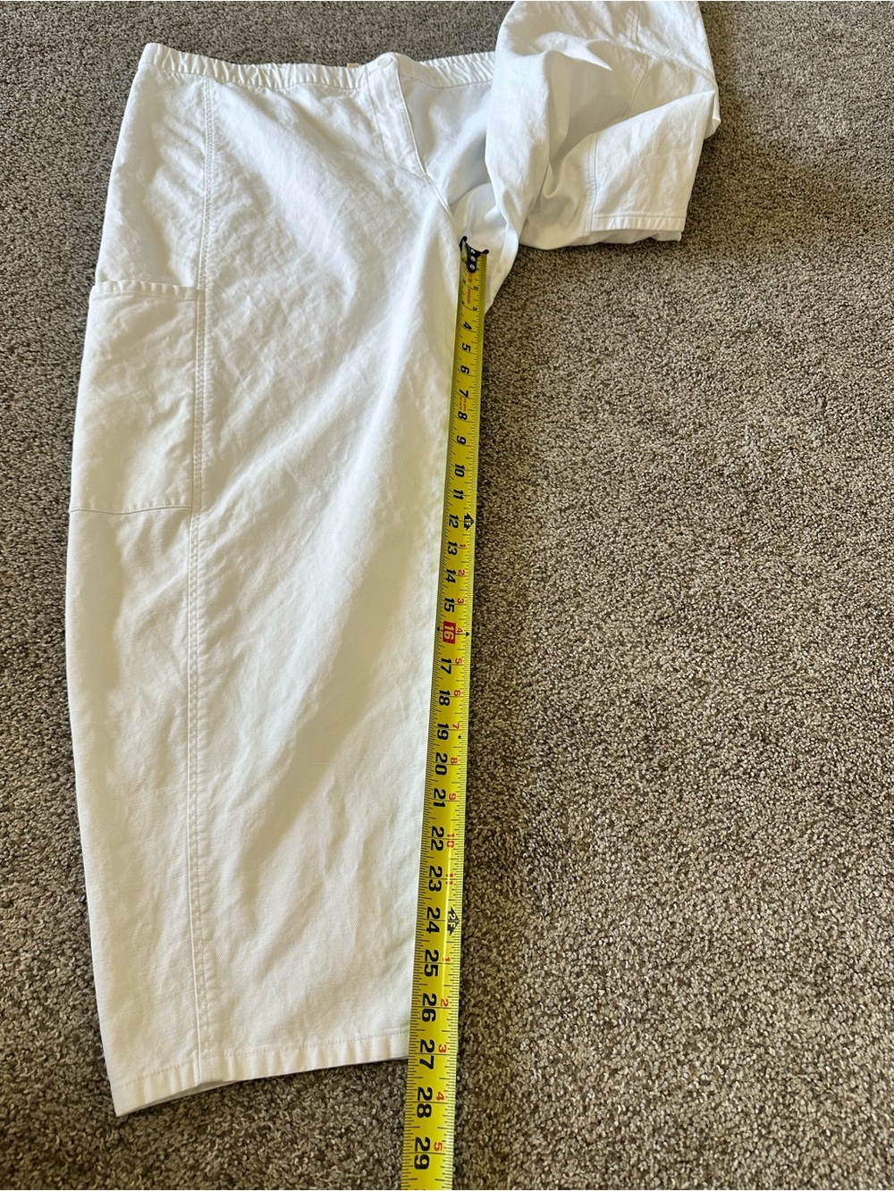 Eileen Fisher Cotton Hemp Stretch Lantern Pant White Size 1X - Picture 12 of 13